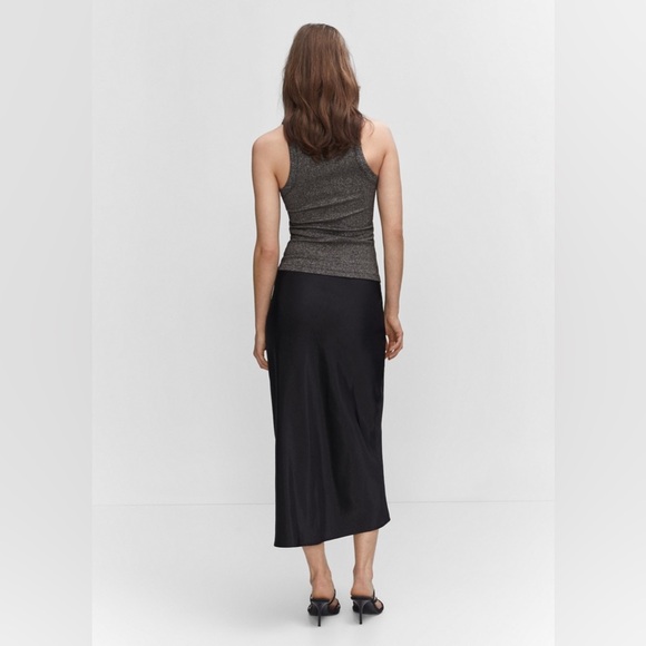 NWT MNG Mango Metallic ribbed top size Medium - Picture 3 of 11